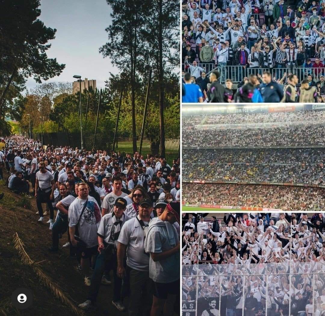 في تصرف غريب جمهور برشلونة يبيع تذاكر الى جماهير فرانكفورت