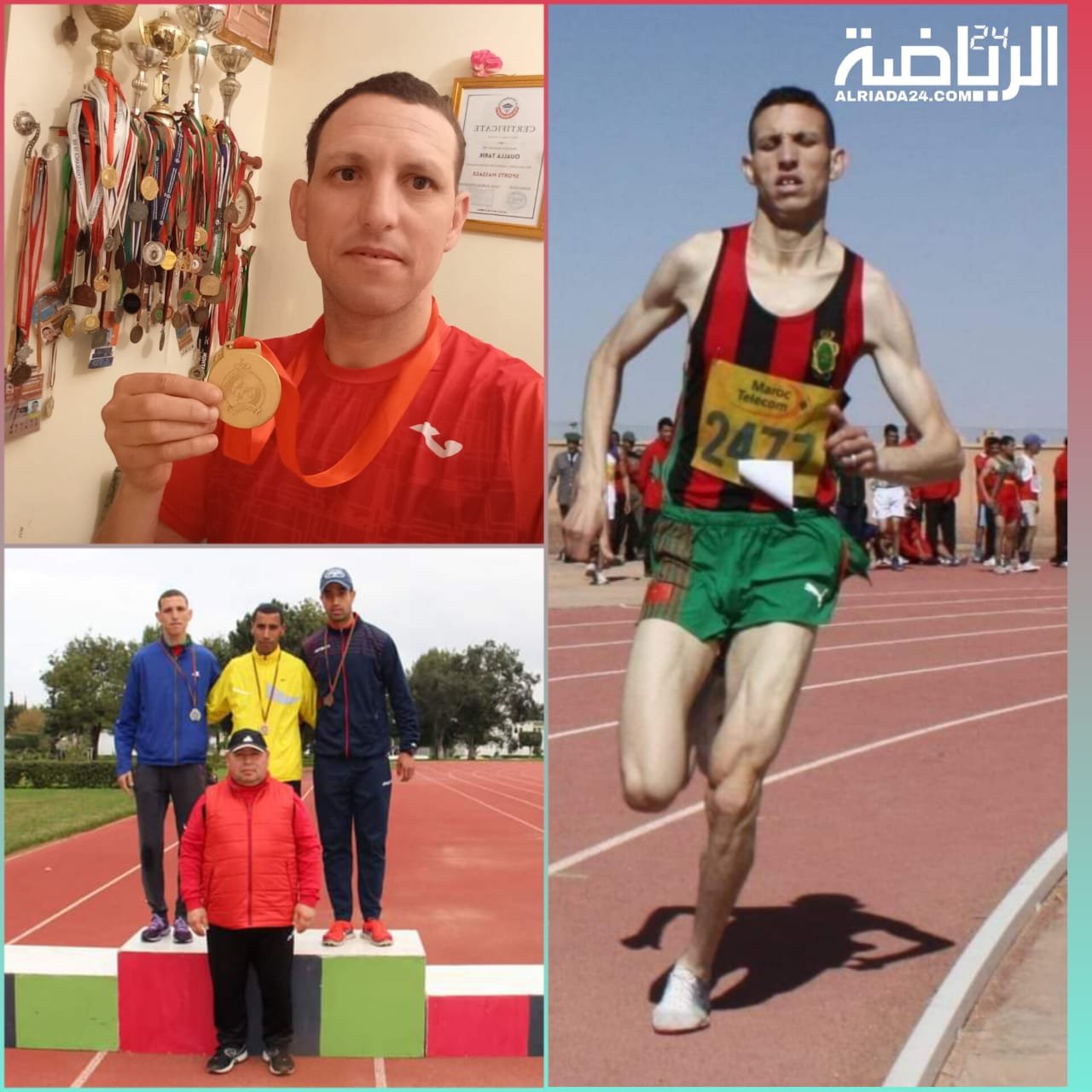 عداء الجيش الملكي طارق أوعلا يتألق في سباق 4200 متر بمدينة سلا ...